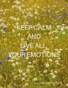 Keep calm live emotions